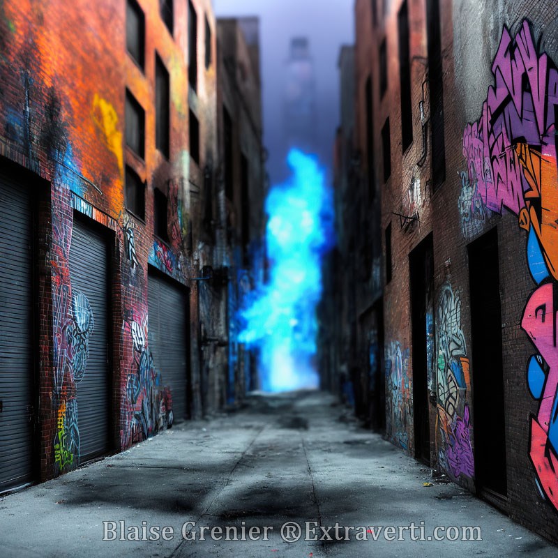 Graffiti in the street