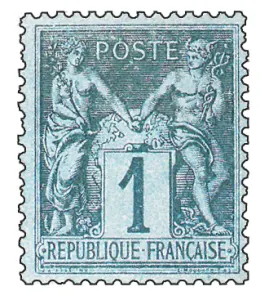 1c Sage Bleu de Prusse