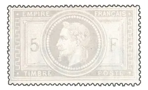 5 F gris Empire Lauré
