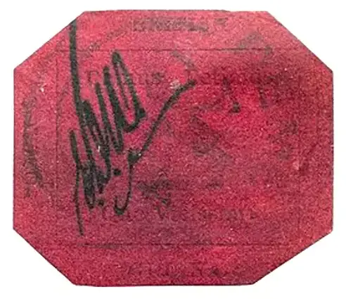 One Cent Magenta Guyane britannique, 1856 7 millions d