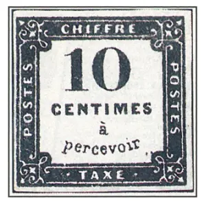 Taxe n 1.10 c lithographié