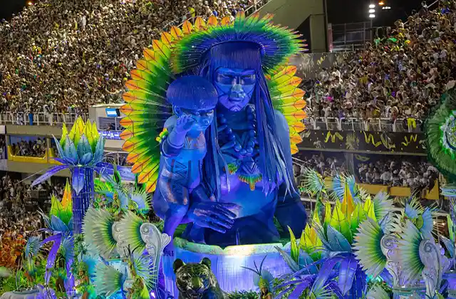 Illustration représentant les musiques brésiliennes, la bossa nova et la samba