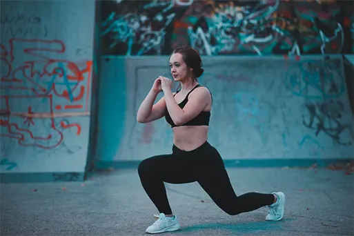 Sport squat jambes