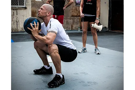 Squat exercice sport